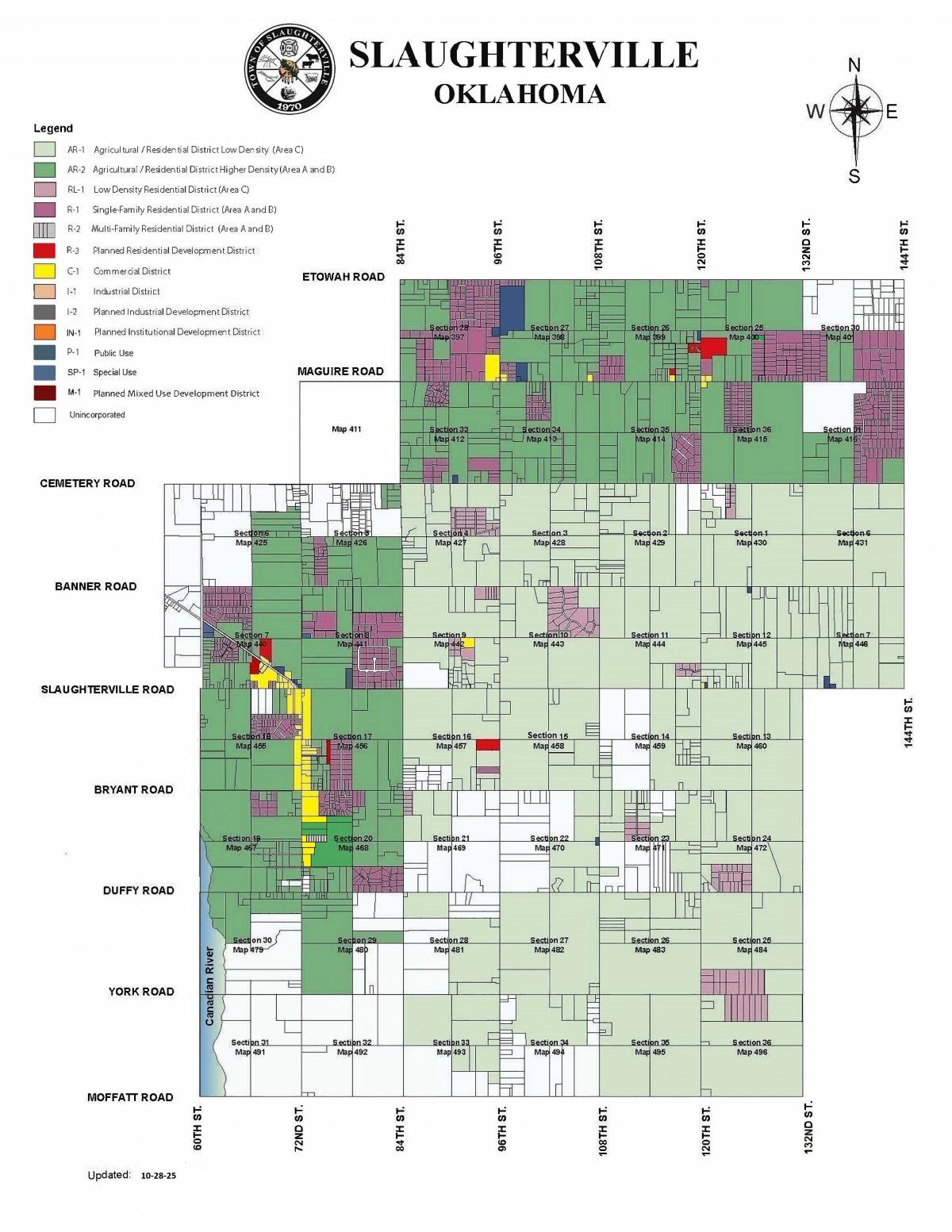 Slaughterville Zoning Map