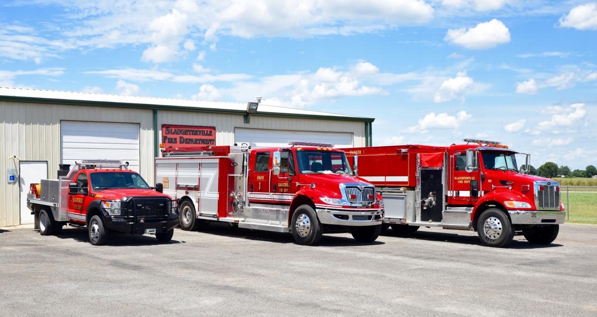 Fire Trucks at Fire Station Three